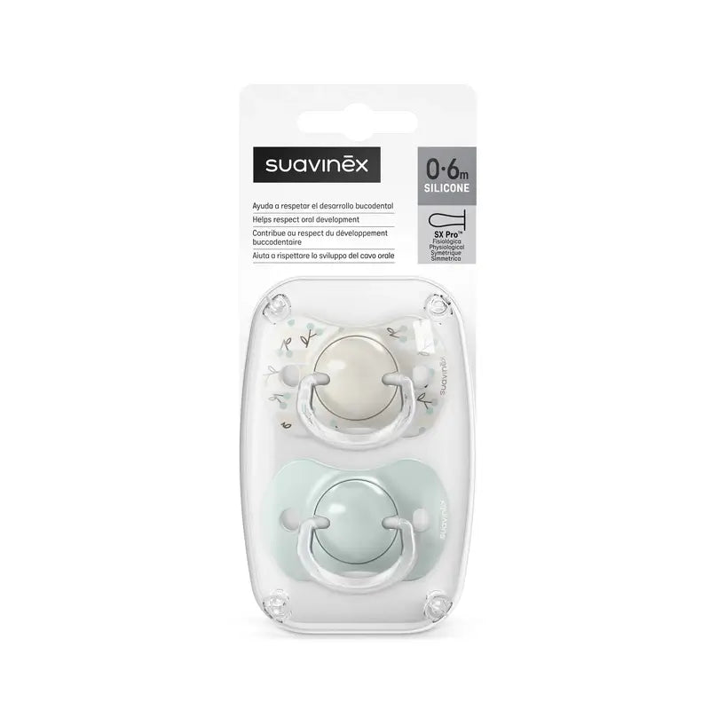 Suavinex Tettarella Sx Pro 0/6 mesi Birdies Verde, 2 unità