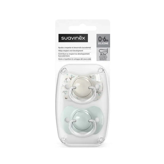 Suavinex Tettarella Sx Pro 0/6 mesi Birdies Verde, 2 unità