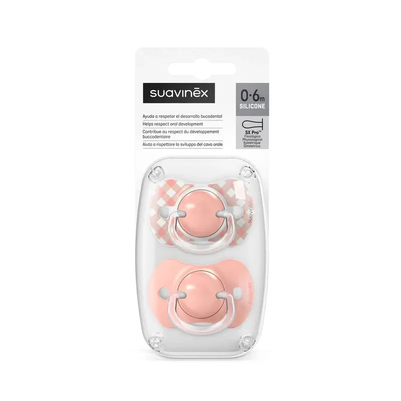 Ciucci Suavinex Sx Pro Tettarella 0/6 mesi Wild&Free Rosa, 2 unità