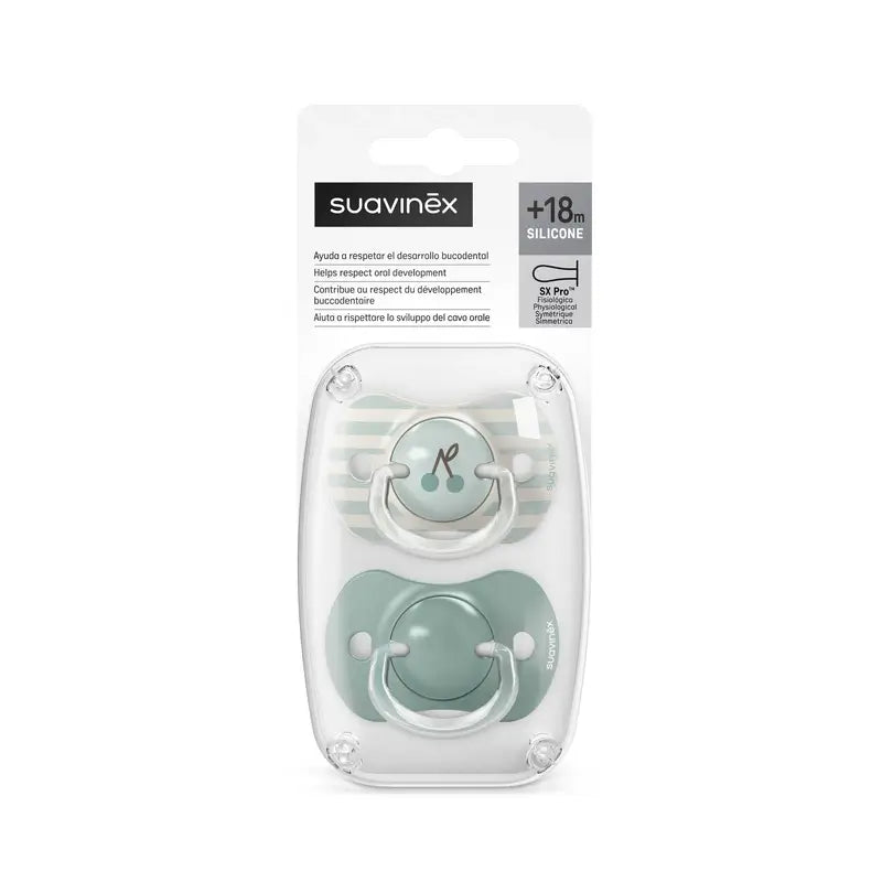 Ciucci Suavinex Sx Pro Teat +18 mesi Birdies Green, 2 unità