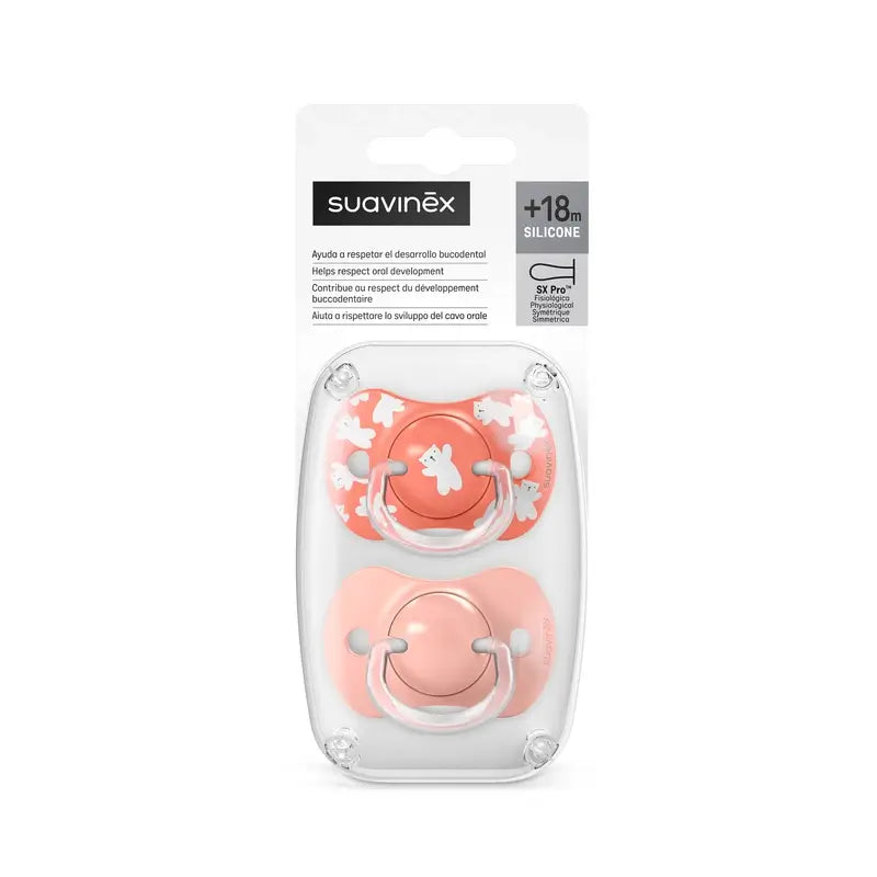 Ciucci Suavinex Sx Pro Tettarella +18 mesi Wild&Free Rosa, 2 unità