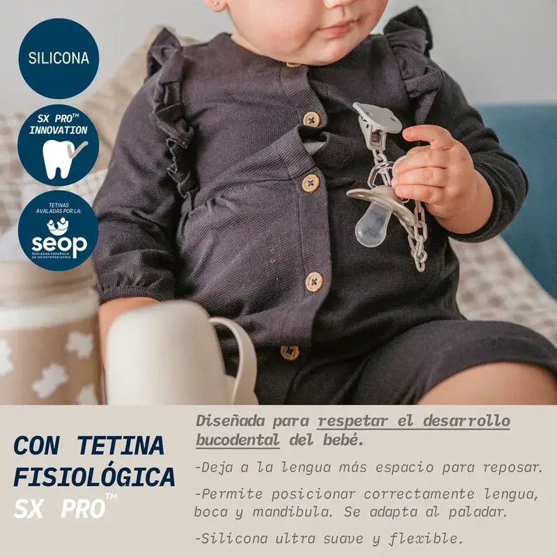 Ciucci Suavinex Sx Pro Teat -2/2 Mesi Wild&Free Rosa, 2 unità