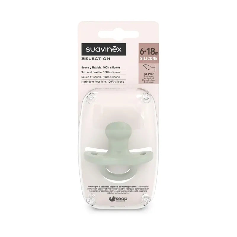 Suavinex Succhietti Sx Pro Teat 6/18 mesi Colore Verde Essenza