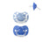 Suavinex Succhietti Sx Pro Tettarella 6/18 mesi Wild&Free Blu, 2 unità