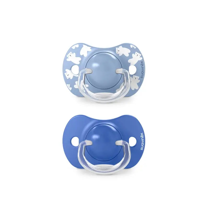 Suavinex Succhietti Sx Pro Tettarella 6/18 mesi Wild&Free Blu, 2 unità