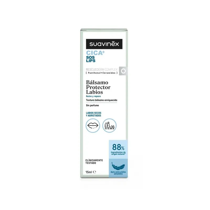 Suavinex Cica Balsamo riparatore per le labbra 15 ml +0M