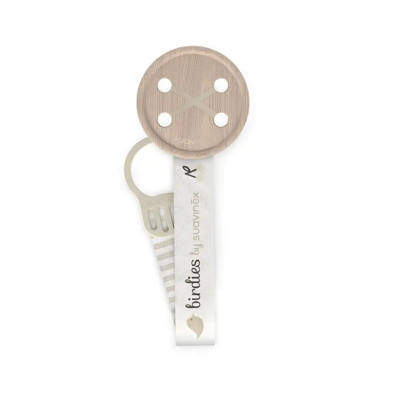Suavinex Nastro per ciucci +0 mesi Birdies Beige