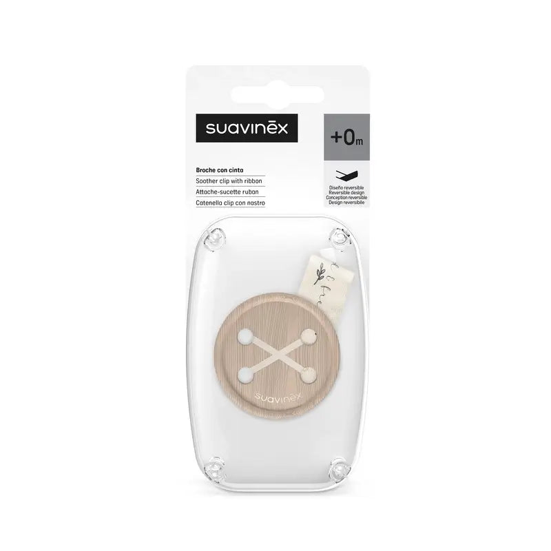 Nastro per ciuccio Suavinex +0 mesi Wild&Free Beige