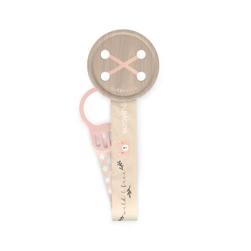 Suavinex nastro porta ciuccio +0 mesi Wild&Free Rosa