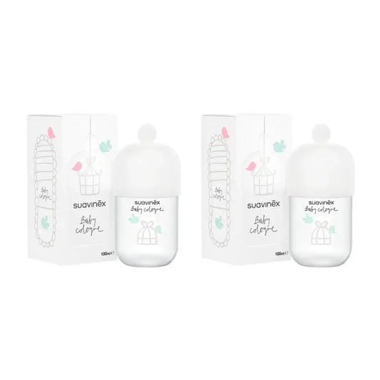 Suavinex Baby Cologne Colonia per neonati a basso contenuto di alcol, non macchiante, 2x100 Ml