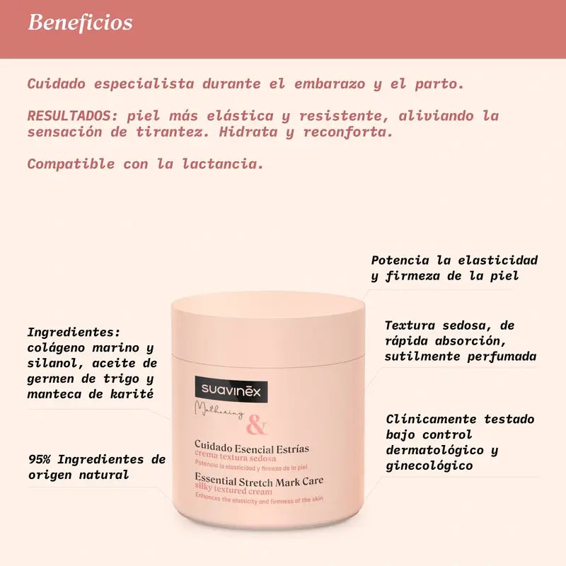 Suavinex Crema Smagliature Gravidanza, 400 Ml