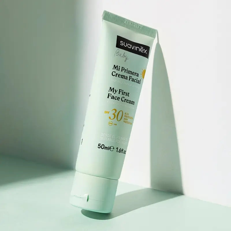 Crema viso Suavinex per bambini, con protezione solare Spf30. 50 Ml