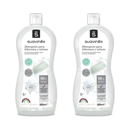 Suavinex Detergente per biberon e tettarelle, 2x500ml