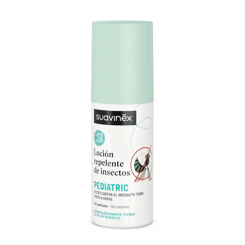 Lozione repellente per zanzare Suavinex, +12 mesi, 100 Ml