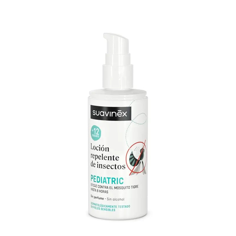 Lozione repellente per zanzare Suavinex, +12 mesi, 100 Ml