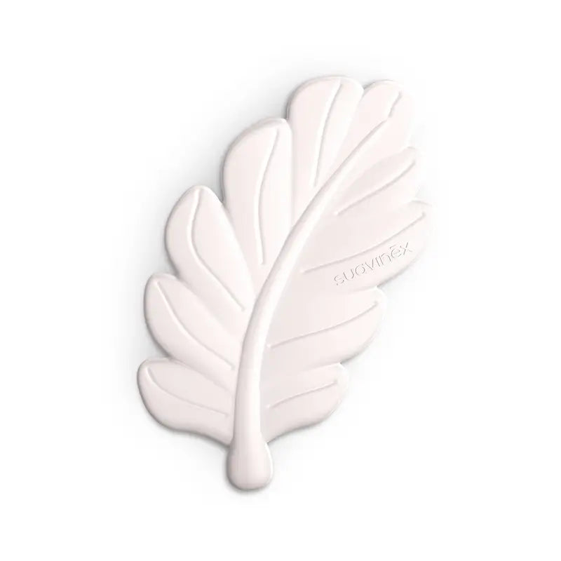 Suavinex Teether Foglia in silicone, rosa poesia