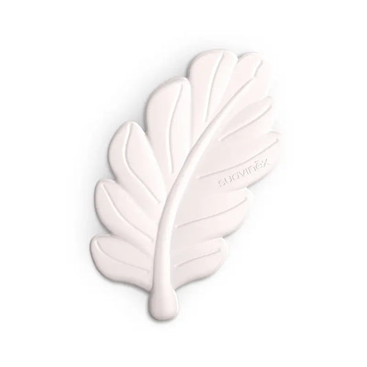 Suavinex Teether Foglia in silicone, rosa poesia