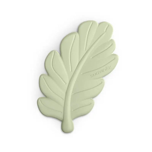 Suavinex Teether Foglia in silicone, verde poesia