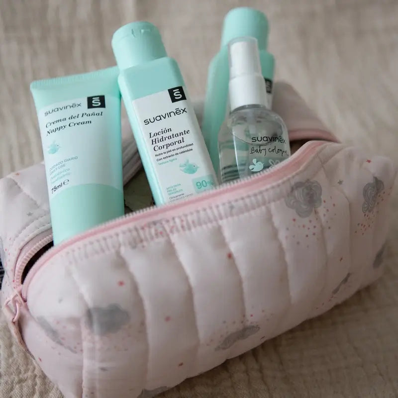 Suavinex Borsa da toilette per bambini Panno da viaggio, rosa