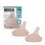 Suavinex Confezione 2 tettarelle Zero Zero Flusso Denso (L), +6 mesi, Profondo