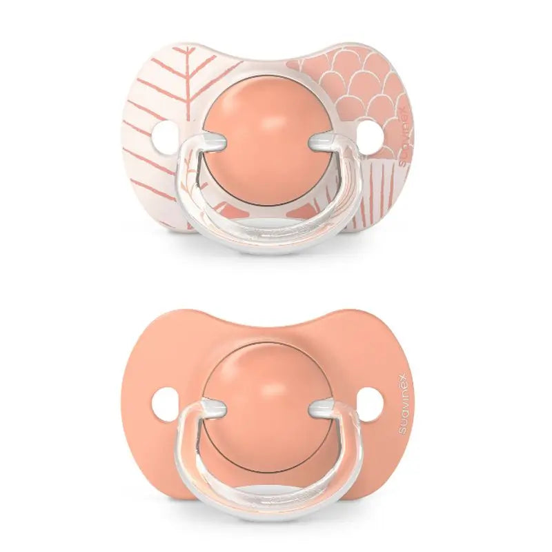 Suavinex Pack Pacifiers Pink With Physiological Silicone Teat Sx Pro, +18 Months, 2 units