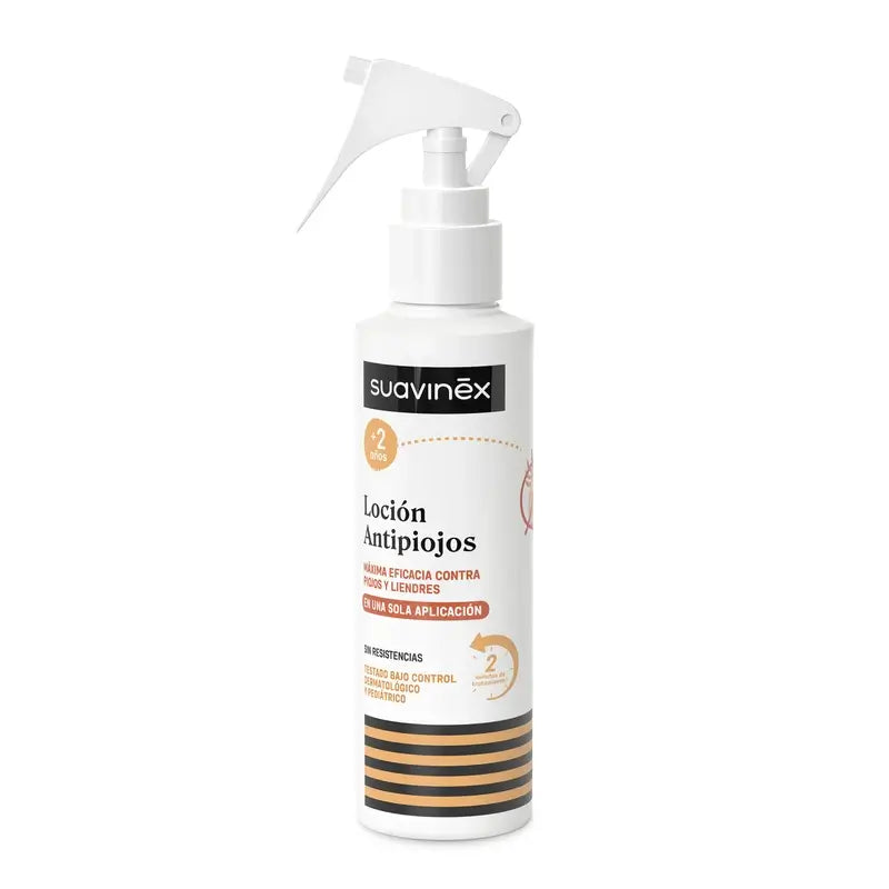 Suavinex Pack Lozione antipidocchi 125 Ml + Rete antipidocchi, +2 anni