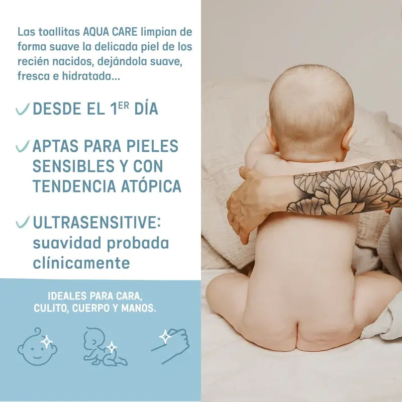 Salviette Suavinex Aqua Care, 60 unità