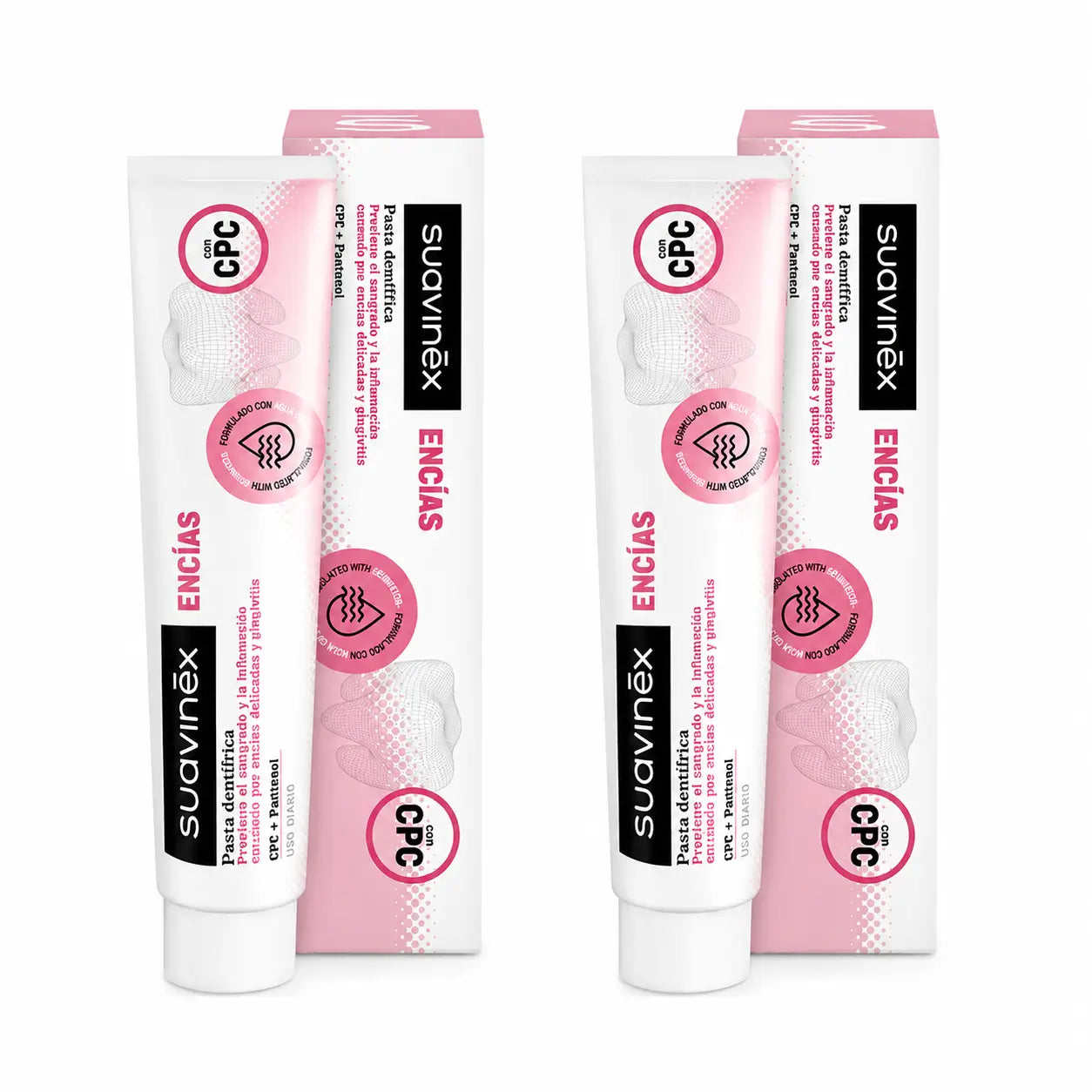 Suavinex Dentifricio Gengive, Uso quotidiano, 75 Ml, confezione da 2