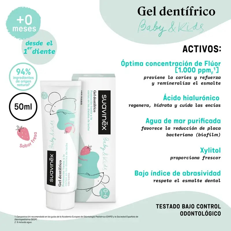 Suavinex Dentifricio per bambini, 50 Ml