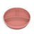 Piatto in silicone Suavinex con ventosa e divisioni, +6 mesi, rosa