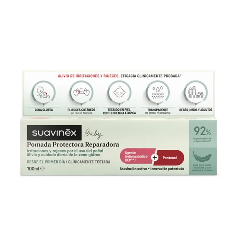 Suavinex Unguento protettivo riparatore per pannolini, 100 Ml