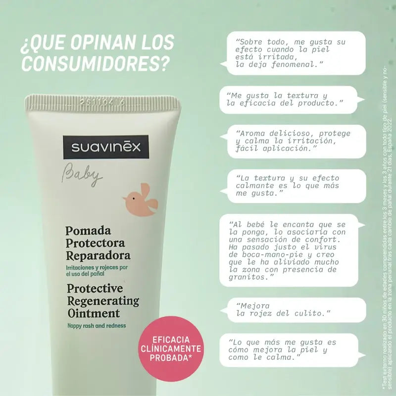 Suavinex Unguento protettivo riparatore per pannolini, 100 Ml