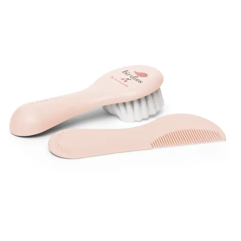 Spazzola e pettine per bambini Suavinex, rosa