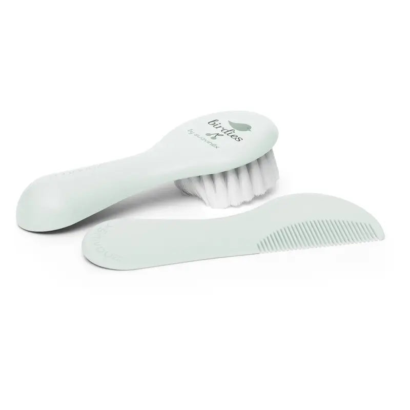 Spazzola e pettine per bambini Suavinex, verde