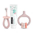 Suavinex Set iniziale per la cura dei denti +0 mesi, rosa