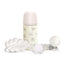 Suavinex Set regalo succhietto + succhietto + biberon 270 Ml (M) + marsupio, rosa