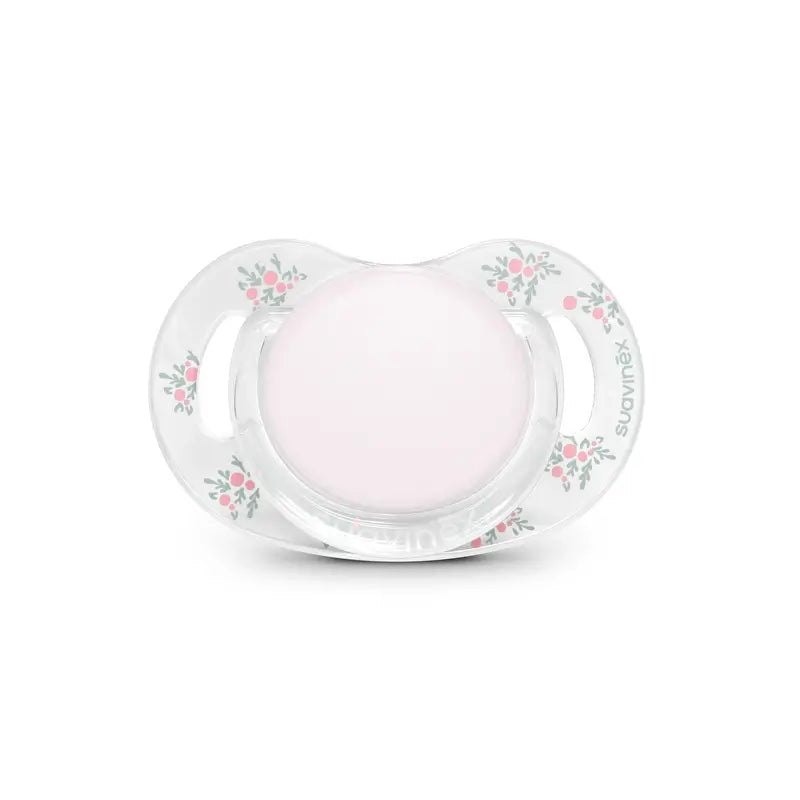 Suavinex Set regalo succhietto + succhietto + biberon 270 Ml (M) + marsupio, rosa