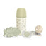 Suavinex Set regalo succhietto + succhietto + biberon 270 Ml (M) + marsupio, verde