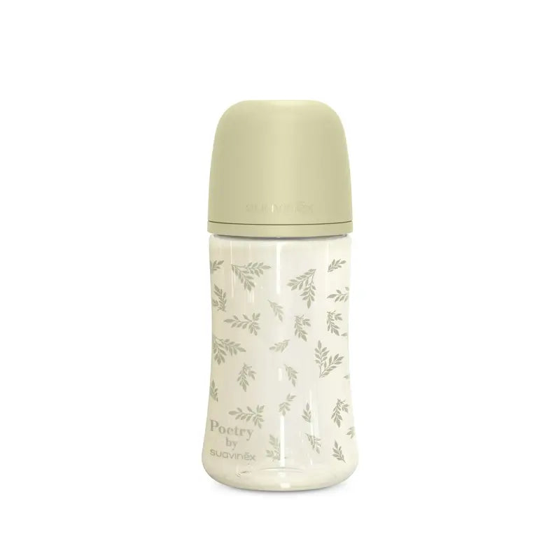 Suavinex Set regalo succhietto + succhietto + biberon 270 Ml (M) + marsupio, verde
