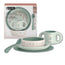 Suavinex Stoviglie per bambini +6 mesi, bianco verde