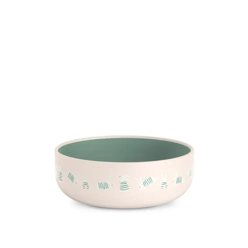 Suavinex Stoviglie per bambini +6 mesi, bianco verde