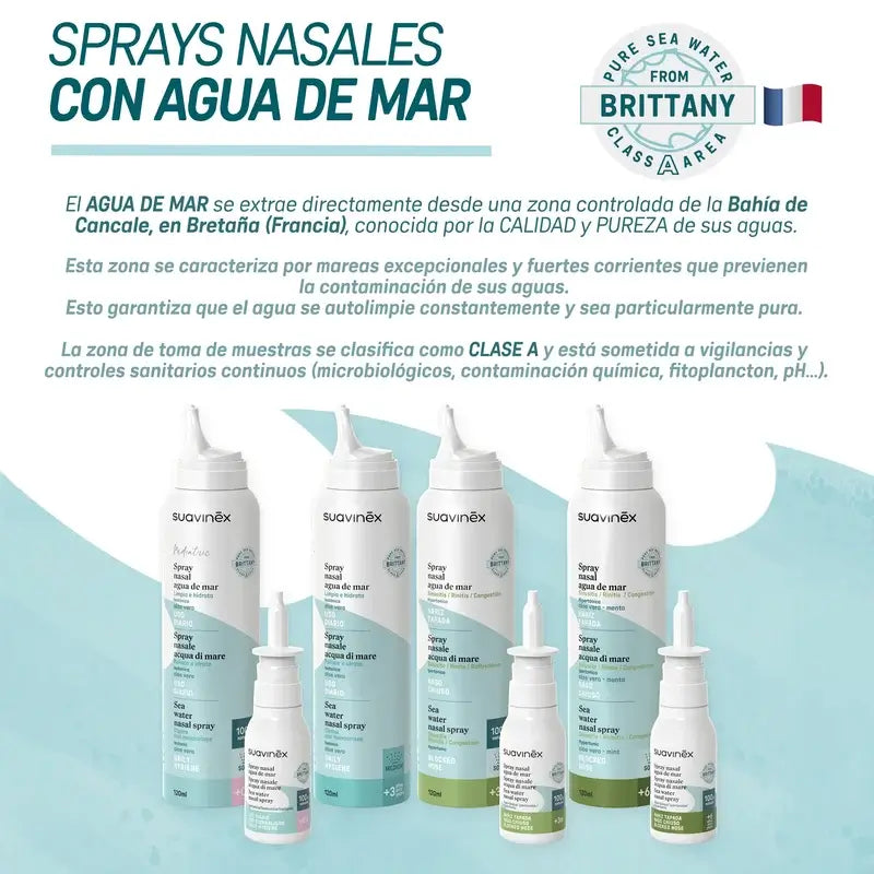 Suavinex Spray nasale isotonico per bambini +0 mesi, 30 ml