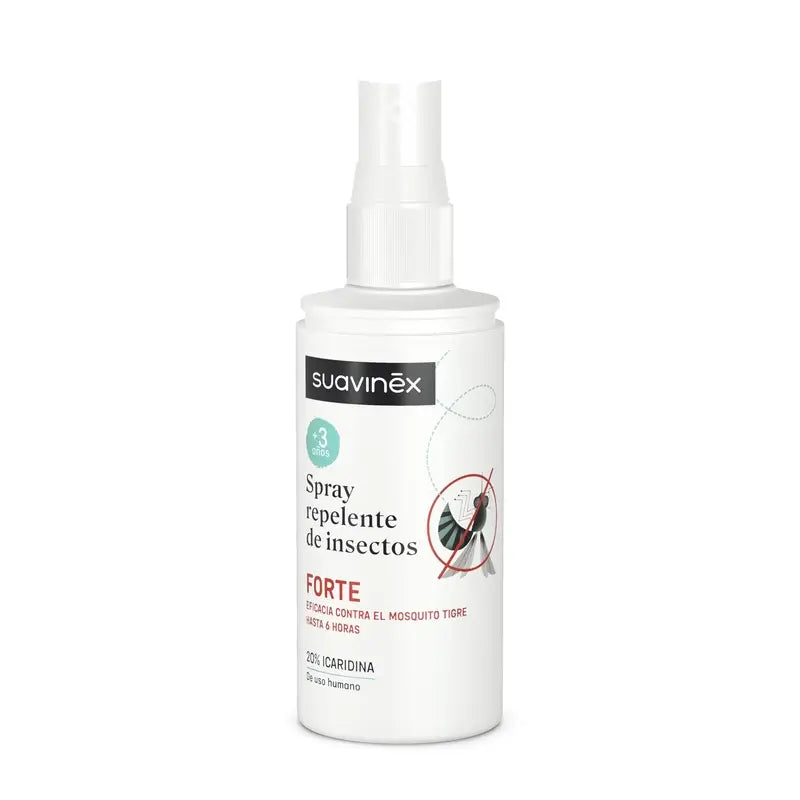 Suavinex Spray antizanzare Forte, +3 anni e in gravidanza, 100 Ml
