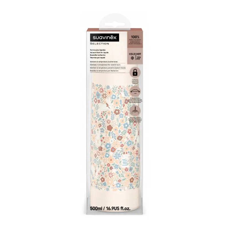 Suavinex Liquido Thermos 500 Ml, Fiori del Paese delle Meraviglie