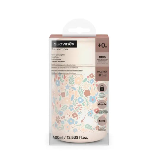 Suavinex Papillero Thermos 400 Ml, Fiori del Paese delle Meraviglie