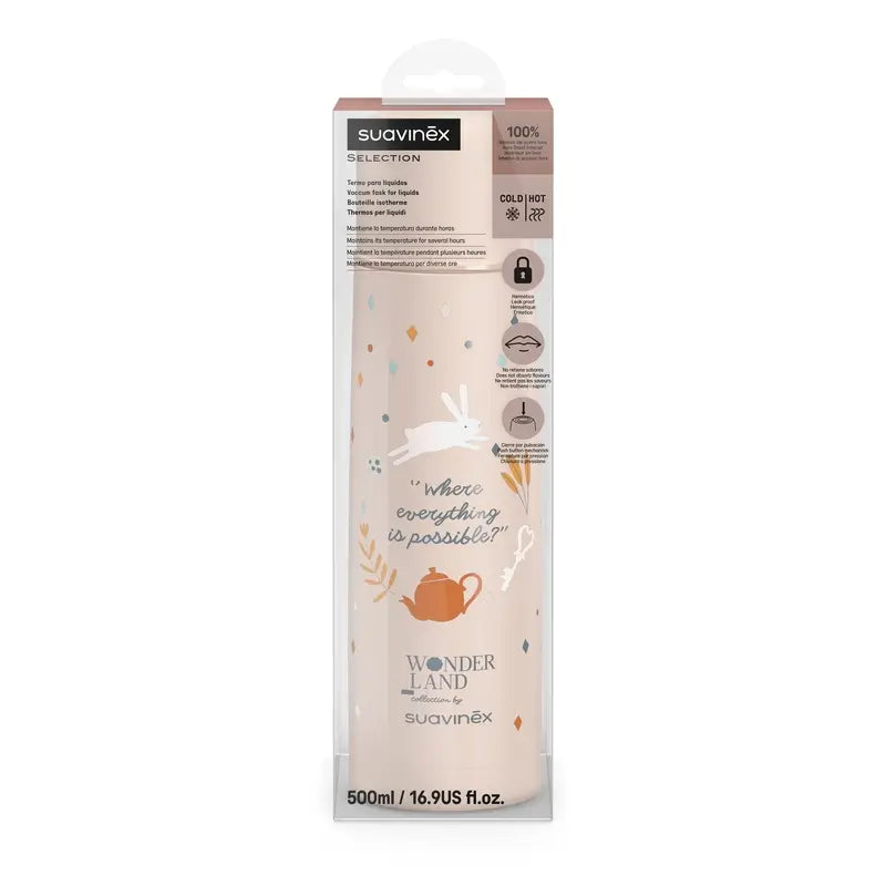 Suavinex Thermos liquido 500 Ml, Rosa delle meraviglie