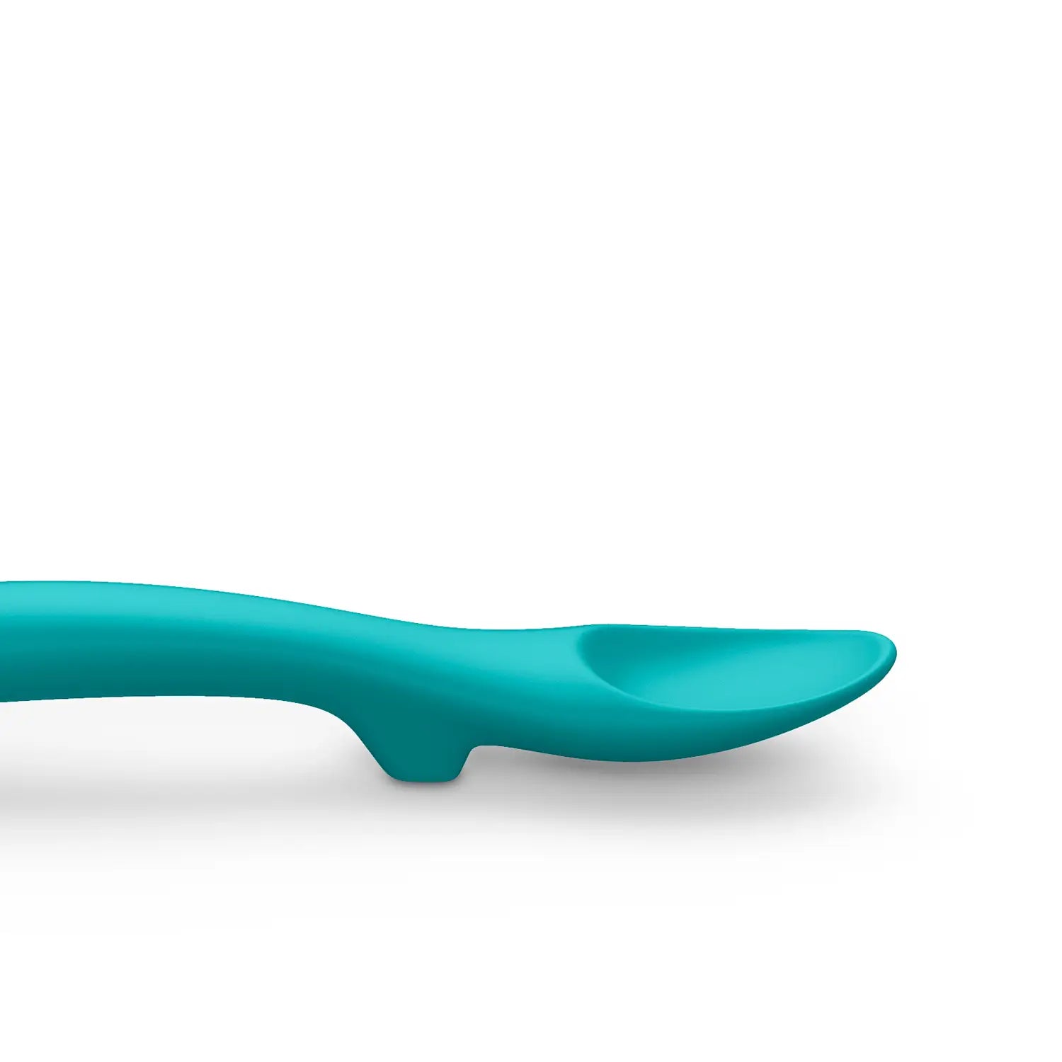 Cucchiaio per bambini in silicone Suavinex +4 mesi, colore verde