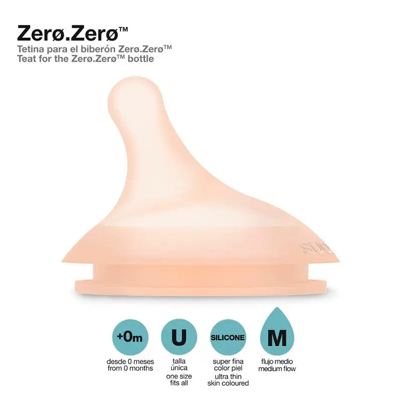 Suavinex Tettarella anticolica M Silicone Flush, 2 unità