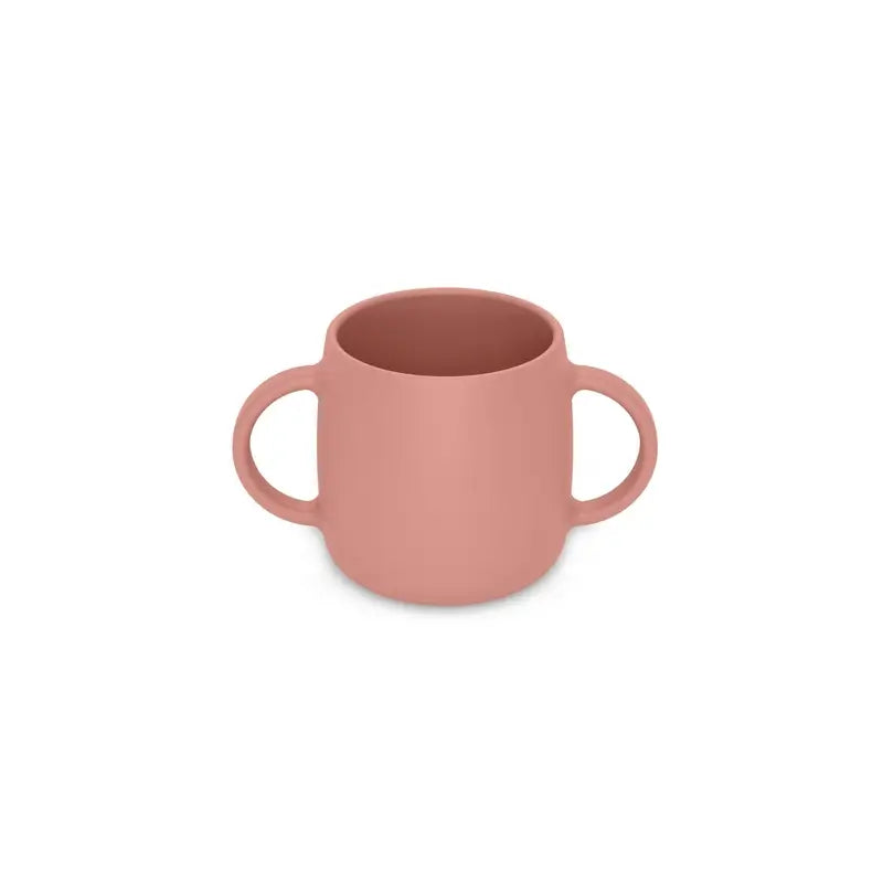 Suavinex Stoviglie in silicone 4 pezzi con ventosa, +4 mesi, rosa