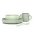 Suavinex Stoviglie in silicone 4 pezzi con ventosa, +4 mesi, verde